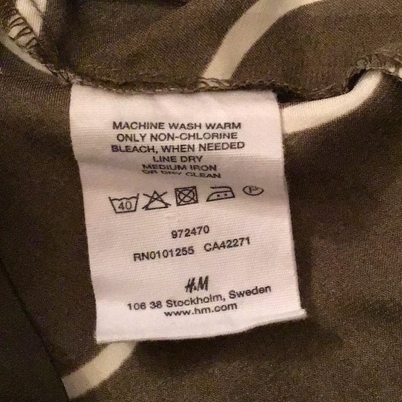 H&M ABSTRACT PRINT DESIGN THREE QUARTER SLEEVES DRESS SZ 4 - Picture 9 of 10